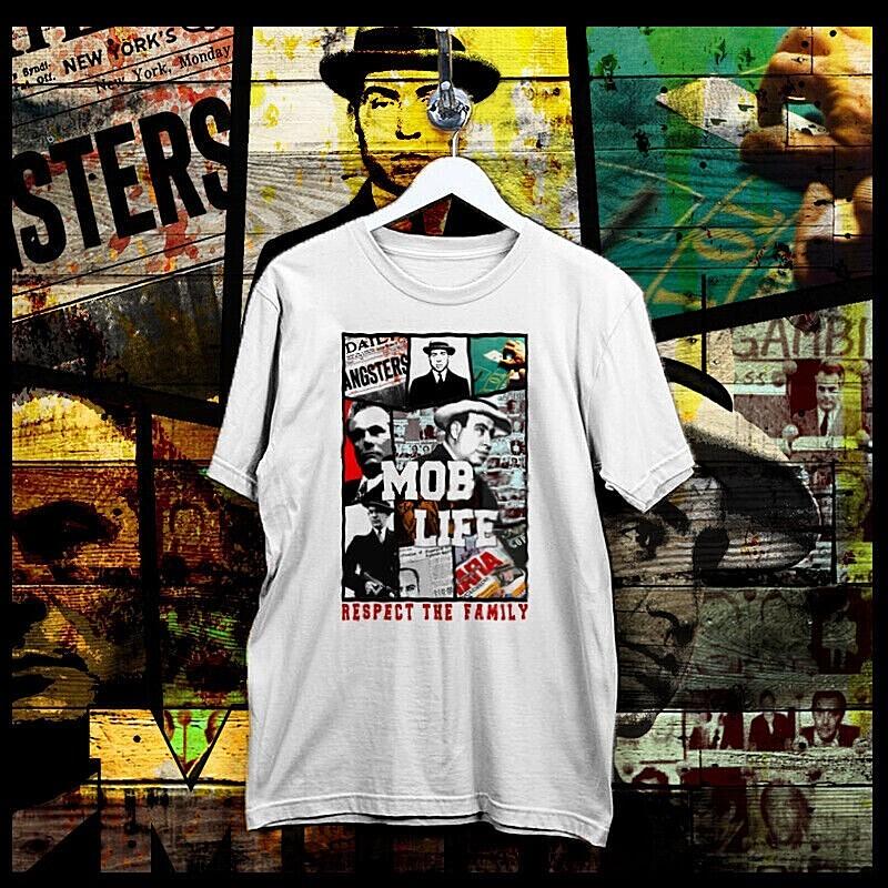 

Gangster T-shirt Mob LIfe John Gotti Teflon Don Dillinger Lucky Luciano mobster 2XL