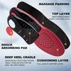 1 Pair EVA Arch Support Insoles - Shock Absorbing, Comfortable Athletic Inserts with Textured Red & Black Design,Boots - Perfect for Running, Hiking