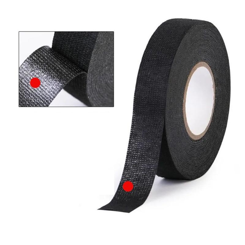 Wire Harness Automotive Cloth Tape Self-Adhesive Felt Cloth Electrical Tape Heat Resistant Harness Tape Easy to Use