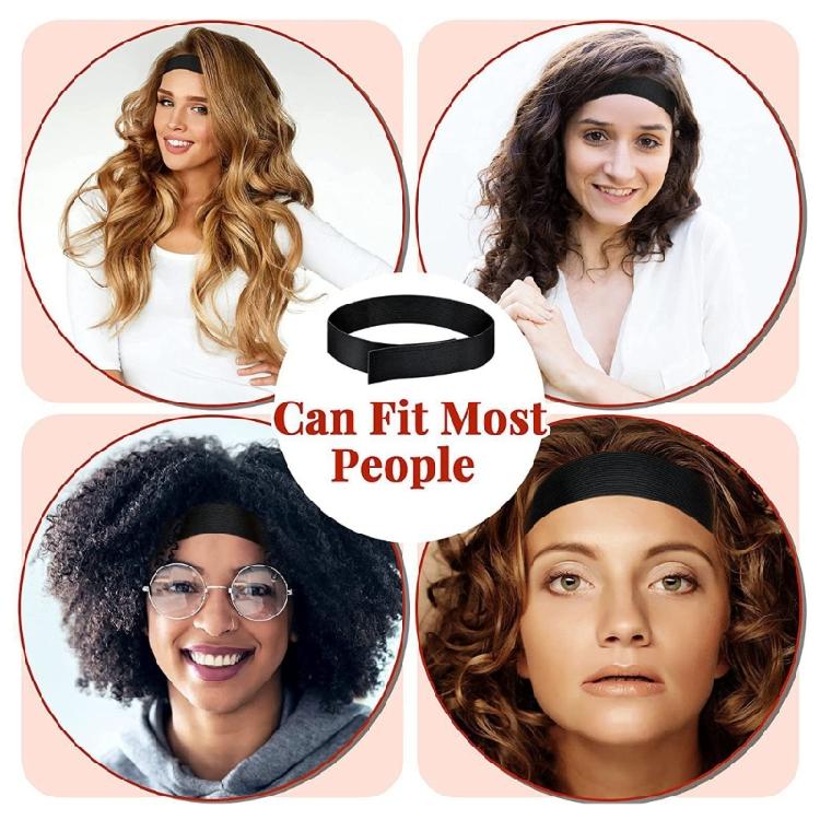 3pcs Elastic Wigs Bands Adjustable 3Pcs Comfortable Edge Bands For Wigs Wearers Hair Comb Styling Tool for Women