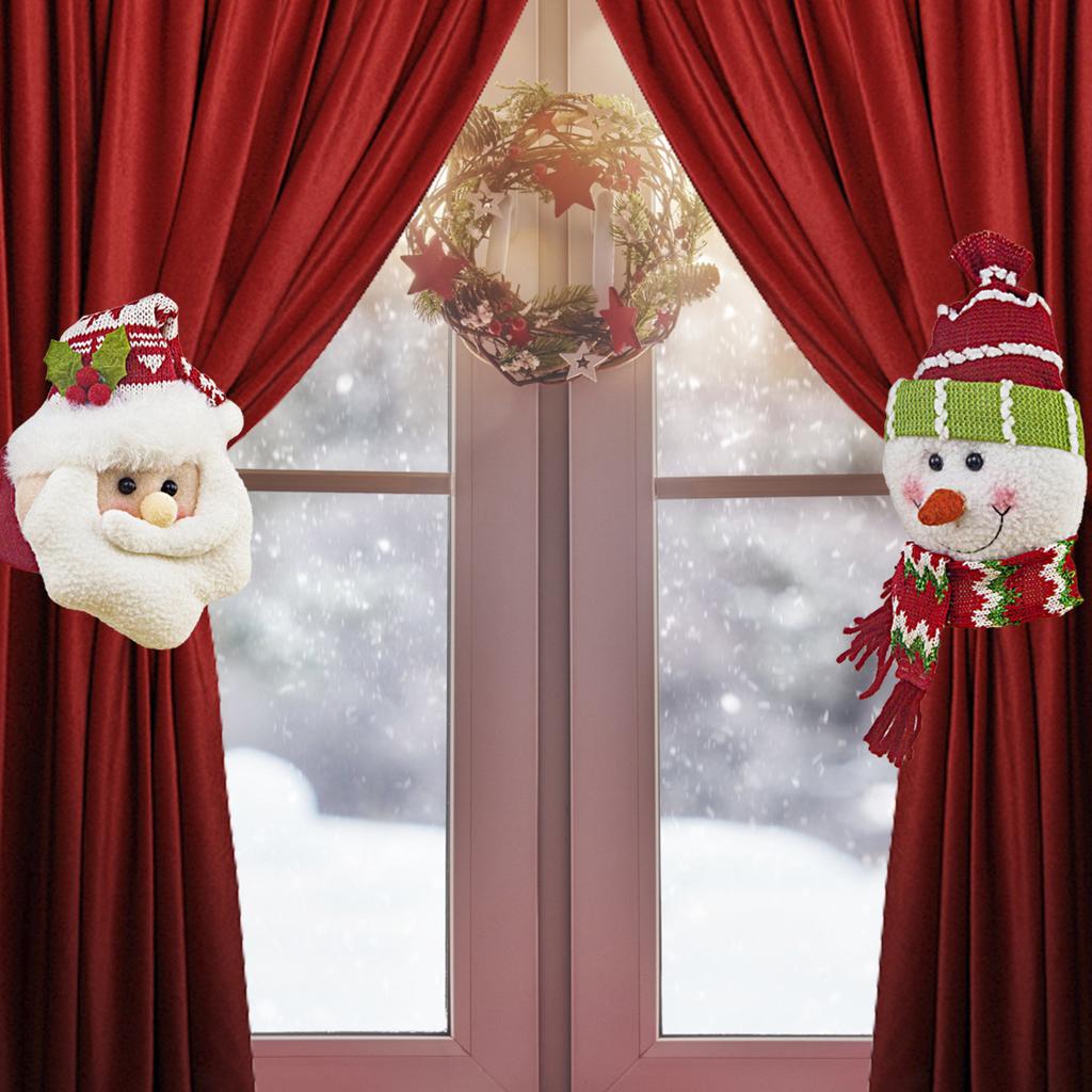 Christmas Curtain Buckle  Snowman Decoration Curtain Tie Decoration