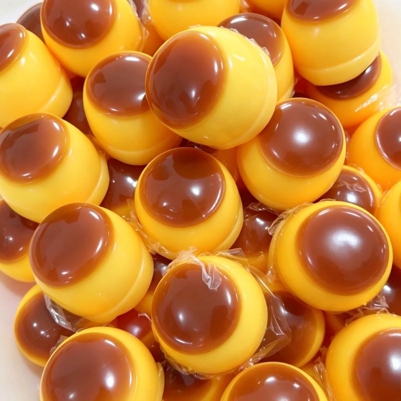 Pudding de caramel cu sunet crocant, bilă de stors, handmade, DIY, fără revenire, jucărie squishy, eliberare stres, decompresie, pentru jucărie, cadou de sărbătoare