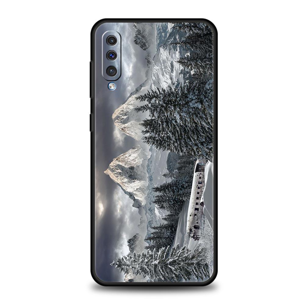 Winter Natur Schnee Reise Kunst Handyhülle Für Samsung A12 A32 A50 A70 A20E A20S A10 A10S A22 A30 A40 A42 A52 5G A02S A04s Hülle
