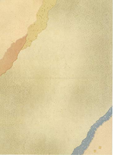 Kobaido Kana Ryoushi Tamakazura Half-sized Paper, 50 Sheets (5 Designs, 10 Sheets Each)