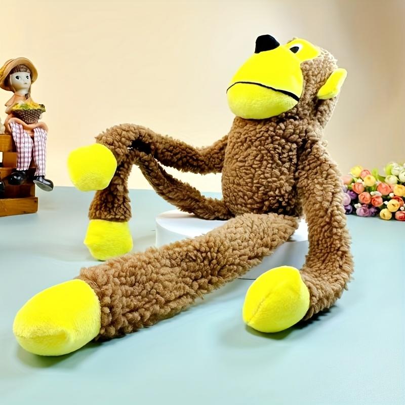 Cute Big Mouth Monkey Plush Dog Toy Simulation Monkey Design Long Leg Monkey Dog Toy