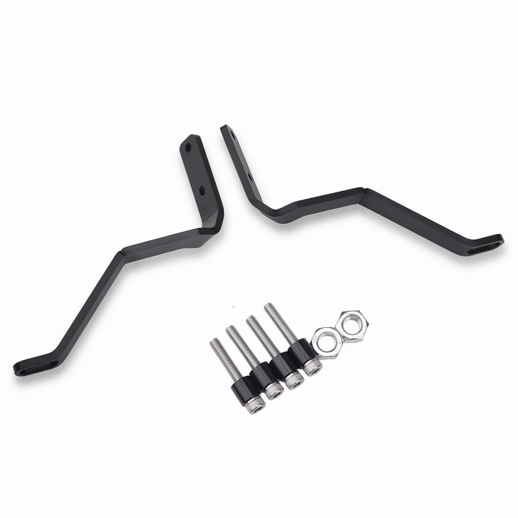 Motorcycle mirror under-mounting bracket (mirror not included). Compatible with Kawasaki Eliminator/SE (2024) ELIMINATOR400.