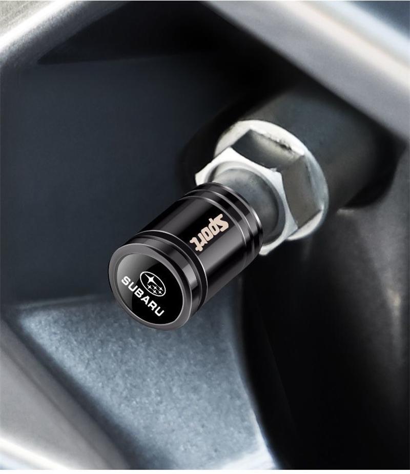 Subaru Forester Proud Tiger XV Car Tire Valve Cap Anti theft Valve Core Cover Metal Dust Cover rgw1