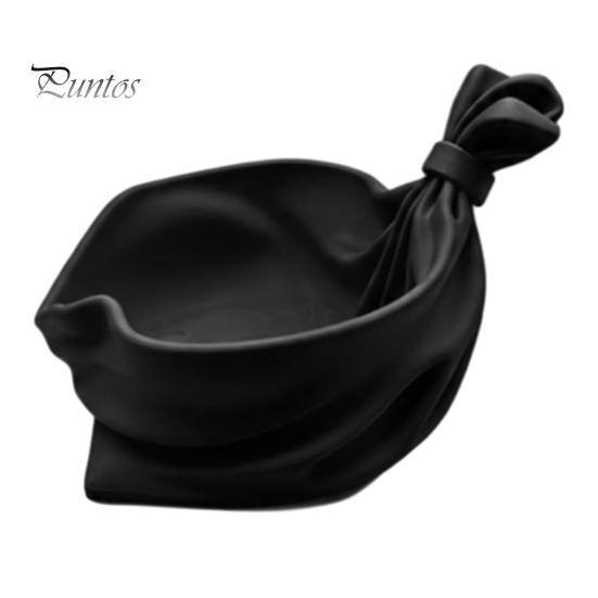 Colorful Holiday Decoration 3D Printed Gift Bag Shaped Storage Tray, Pleated Catchall Bowl for Candy, Versatile Desk Accessory Festive Table