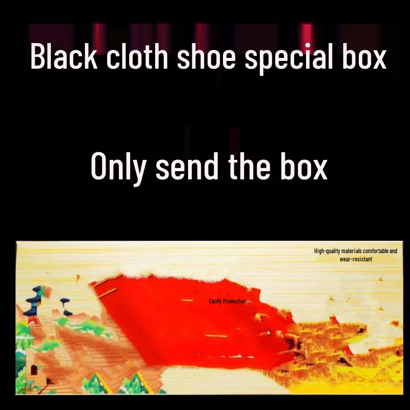 Handmade Old Beijing Rubber Sole Cloth Shoes with Breathable, Wear-Resistant Thousand-Layer Tire Soles