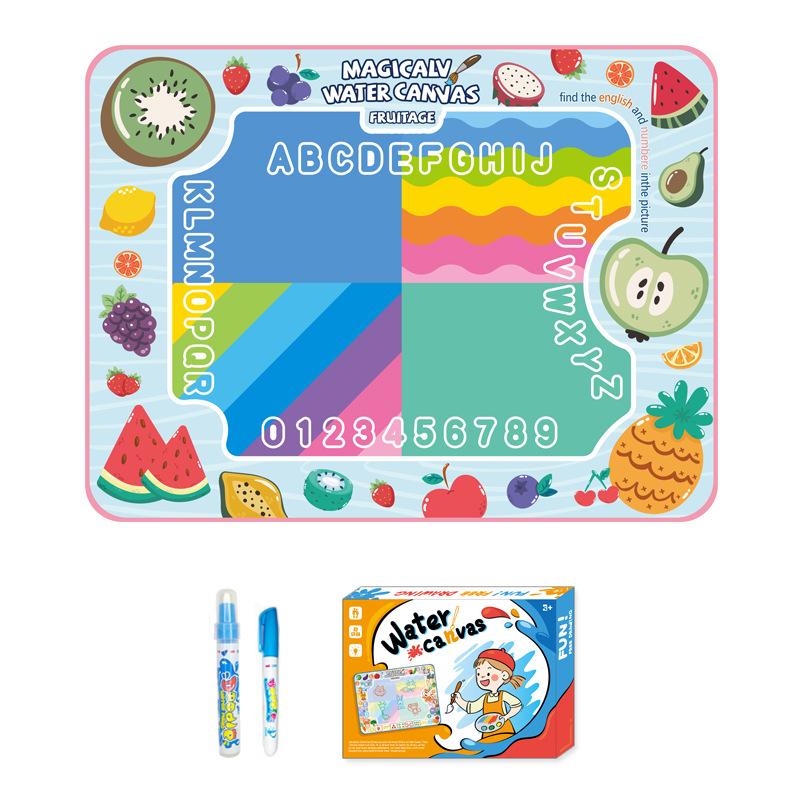 

Magic Water Canvas Kids Water Painting Blanket Early Learning Oversized Animal Dinosaur Numbers Magical Color Diy Plaything