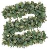 175CM Artificial Eucalyptus Leaves Simulation Garland Greening Hanging Fake Plants 17cm Lush Leaves Vines Home Wedding Decor