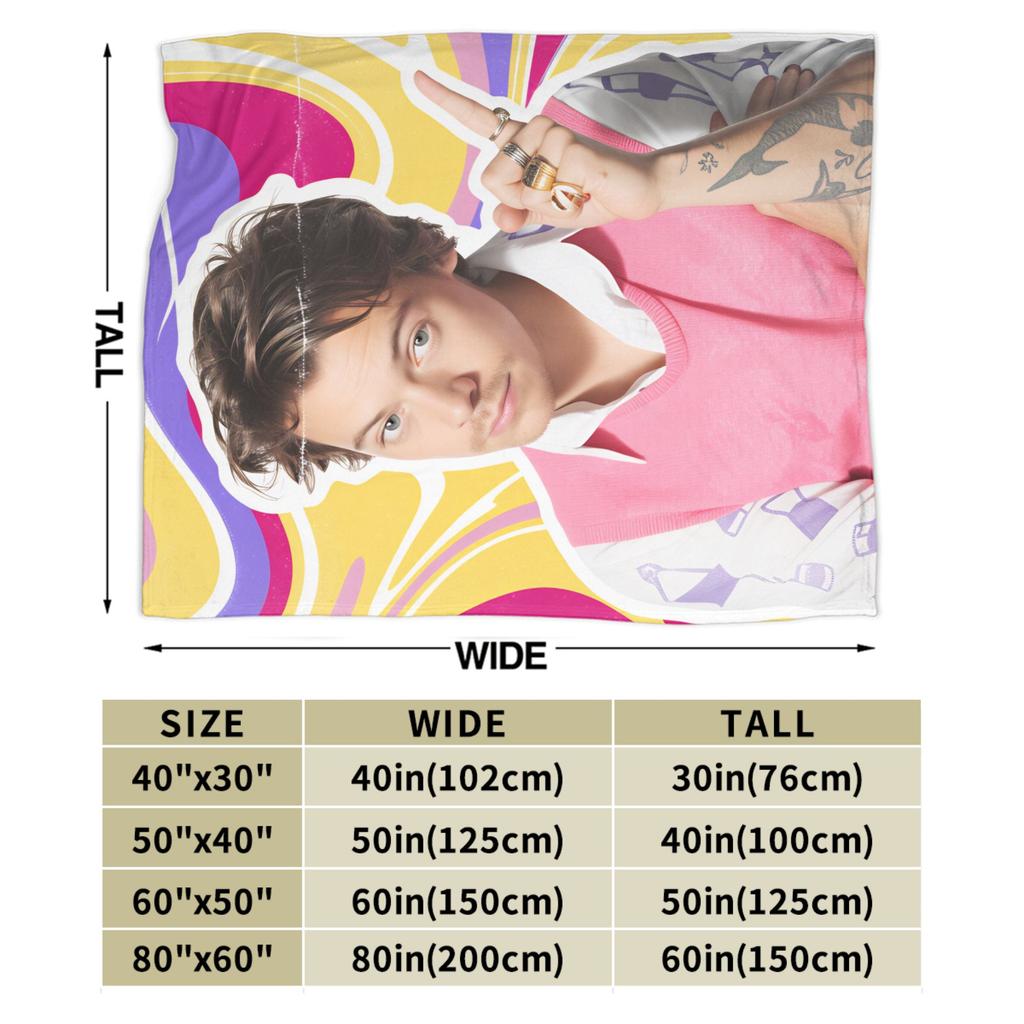 Warm Blankets Decorative Singer H-Harrys S-Styles Bedding Throws Flannel Bedspread For Outdoor Funny Sofa Bed Cover