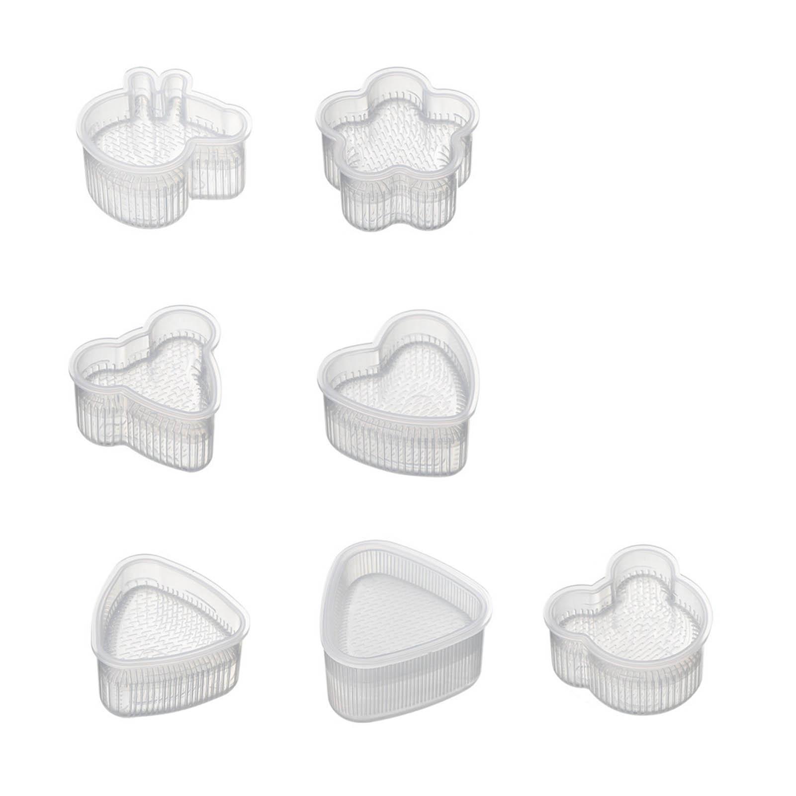 

7Pcs Sushi Ball Mold Cartoon Style Food Grade PP Easy Operation Widely Used Sushi Mold for Household Bar DIY