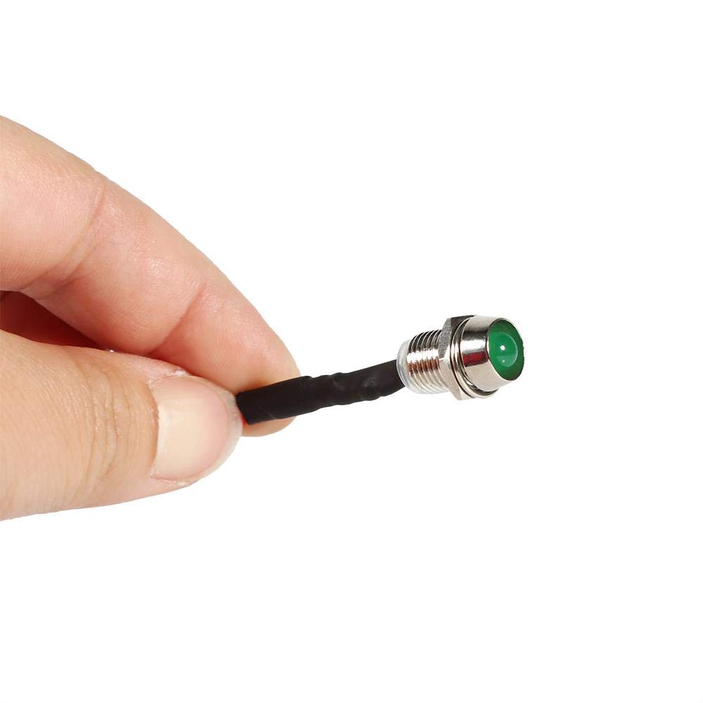 Qiilu Turn Signal Lamp, Police Light, 4 Pieces, 12 V DC 0.3 Inches (8