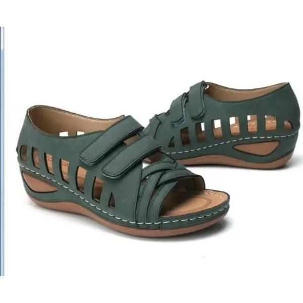 Summer Women Sandals Gladiator Ladies Wedges Buckle Platform Casual Hollow Out Shoes Female Soft Beach Shoes