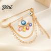 Electroplated Brooch Gold Safety Pin for Women Sweater Shawl Clips
