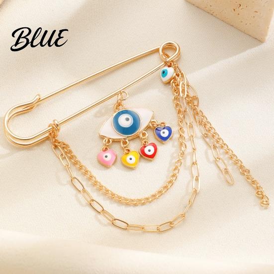 Electroplated Brooch Gold Safety Pin for Women Sweater Shawl Clips