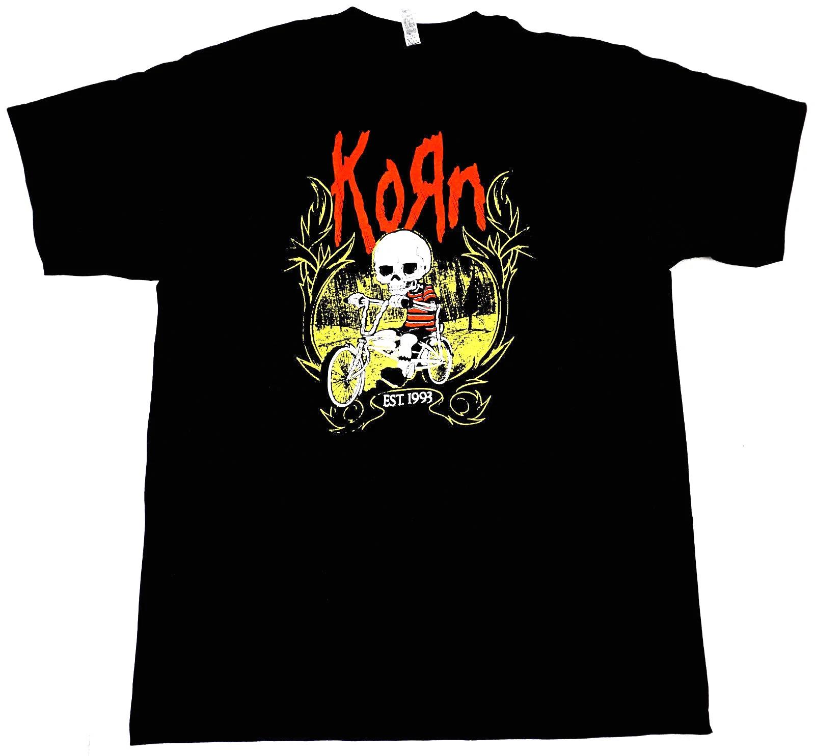 KORN T-shirt Nu Metal Alternative Rock Mens Adult Tee Men  Black New XXXXL