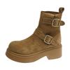 Martin Boots Women's Spring and Autumn Single Boots with Skirt British Style 2025 New Thick-soled Buckle Boots Stacking Locomotive Short Boots