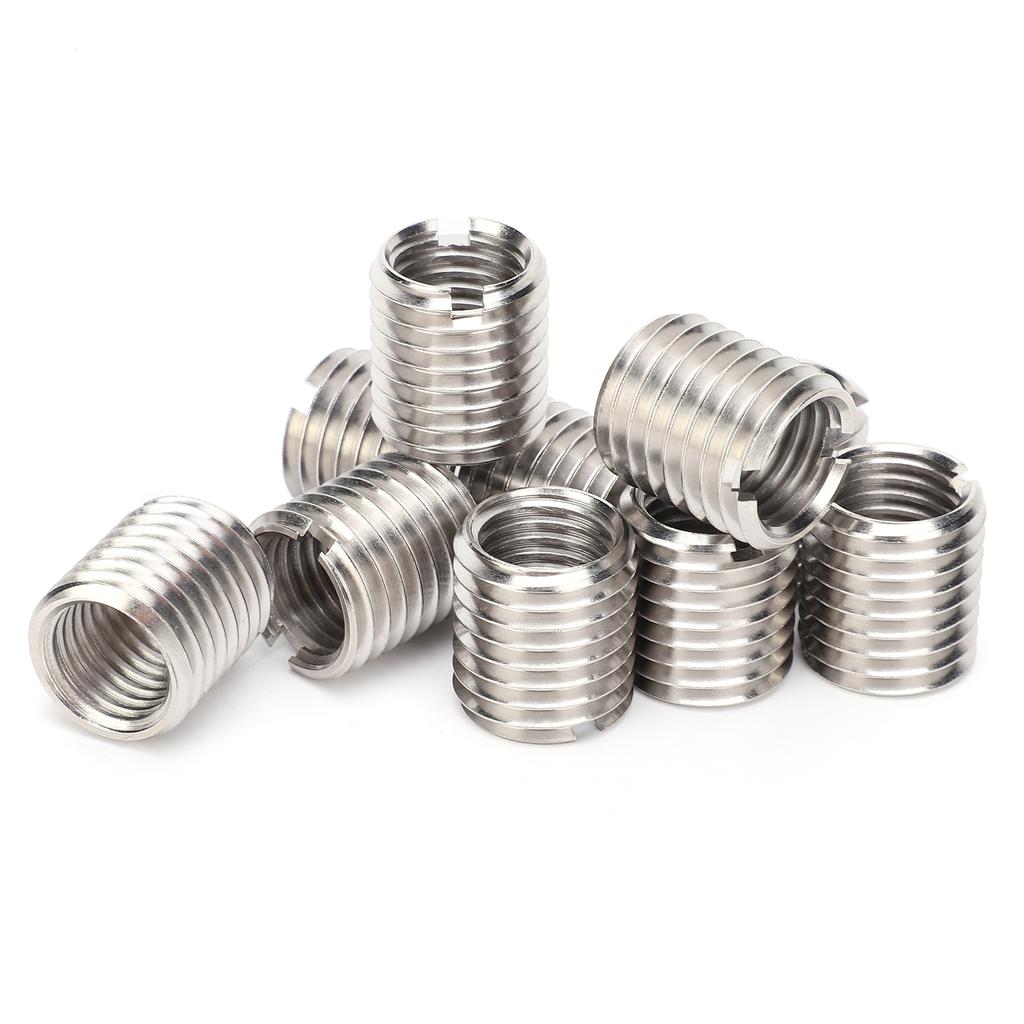 10Pcs Insert Nut Thread Fastening Conversion Repair Sleeve M16 Female and M20 Male Screw