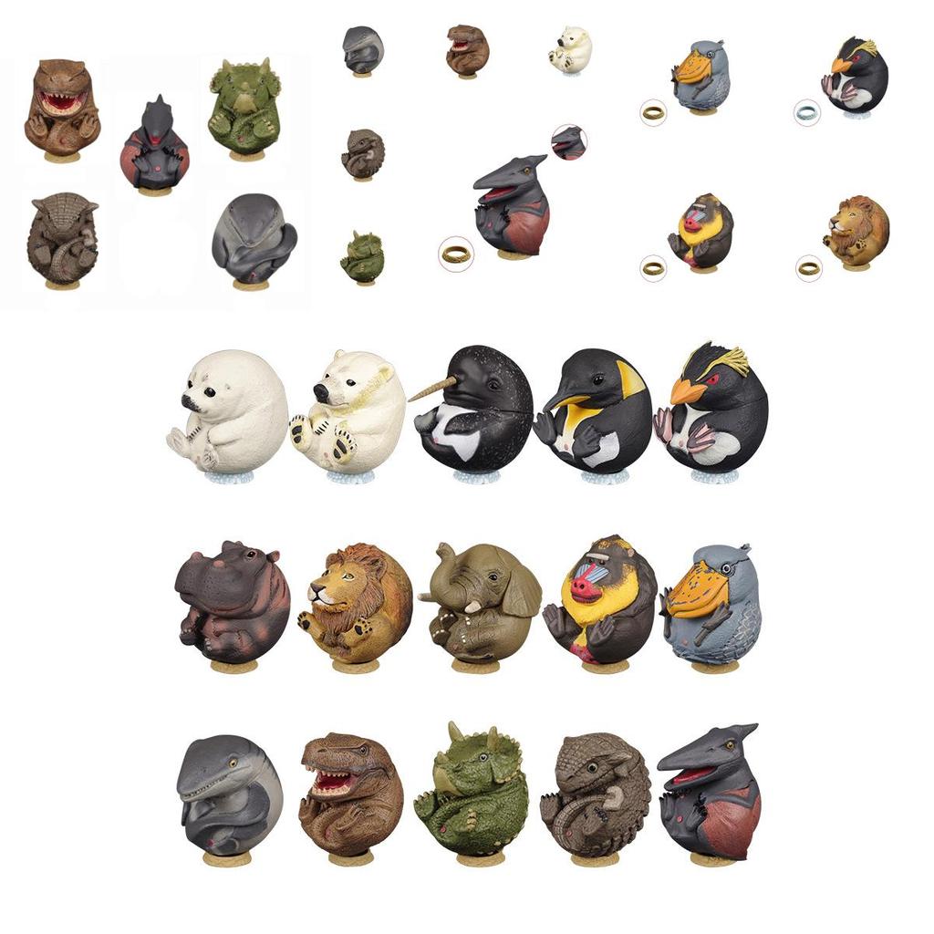 Unique Pvc Realistic Dinosaur Figurines Set With Elephant T-rex Triceratops And An Array Of Colorful Animals