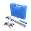 HFS (R) Flaring Tool Set, Eccentric, for 6-19mm Pipes, Compatible with New Refrigerants, Includes Expansion Clamp, Pipe Cutter, and Chamfer