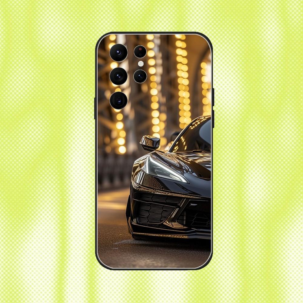 C-CorvetteS C8 C6 Cars Phone Case For Samsung S 25,24,23,22,30,21,10,9,Ultra,Plus,Lite,FE,4,5G Black Soft Case