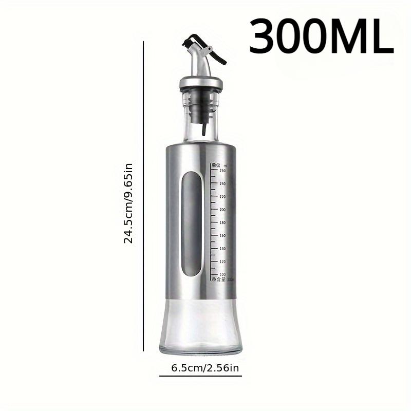 Szklana Butelka na Olej Dozownik Oliwy Automatyczny Włącznik ze Skalą Pojemnik na Sosy Przyprawy Artykuły Kuchenne Outdoorowe Grillowe