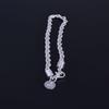 Suibian Wish 4MM Twisted Silver-Plated Hemp Rope Bracelet - European & American Fashion