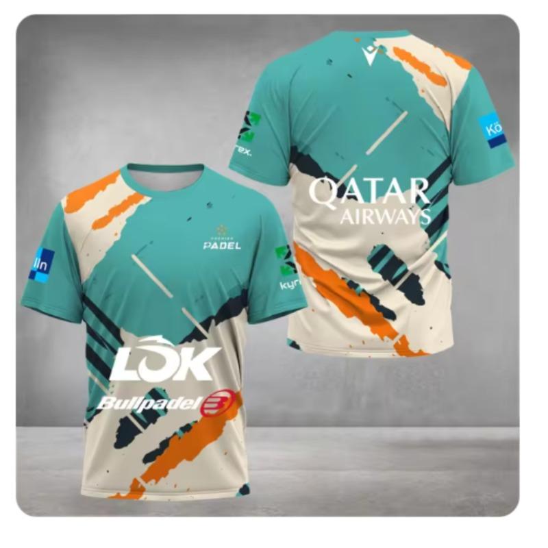 

Літня Вологовідвідна Швидковисихаюча Тенісна Футболка з Круглим Вирізом Чоловічий Одяг для Паделу 2024 Відкритий Бадмінтон Біг Футболки з Коротким Рукавом XL