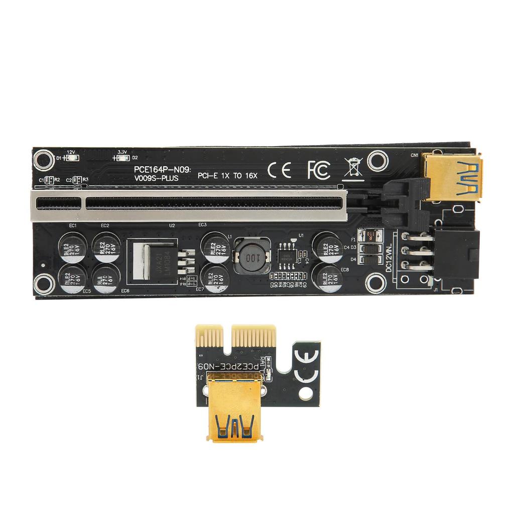 PCIE Riser Card Stable 6PIN Interface PCIE Connector 1x to 16x Graphics Extension Cable
