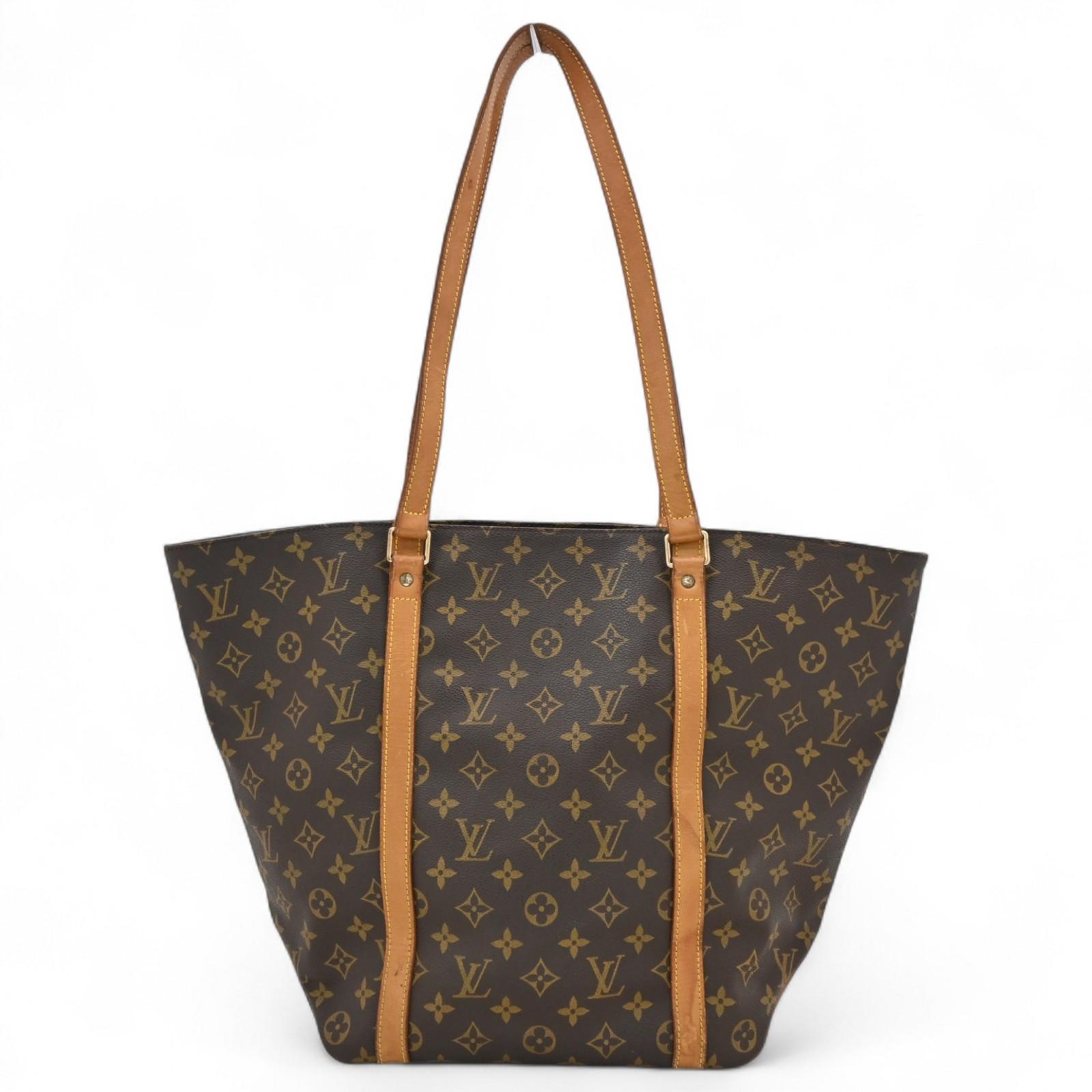 

Auth LOUIS VUITTON Monogram Sac Shopping Tote Bag Shoulder Bag PVC M51108 lv7931cc