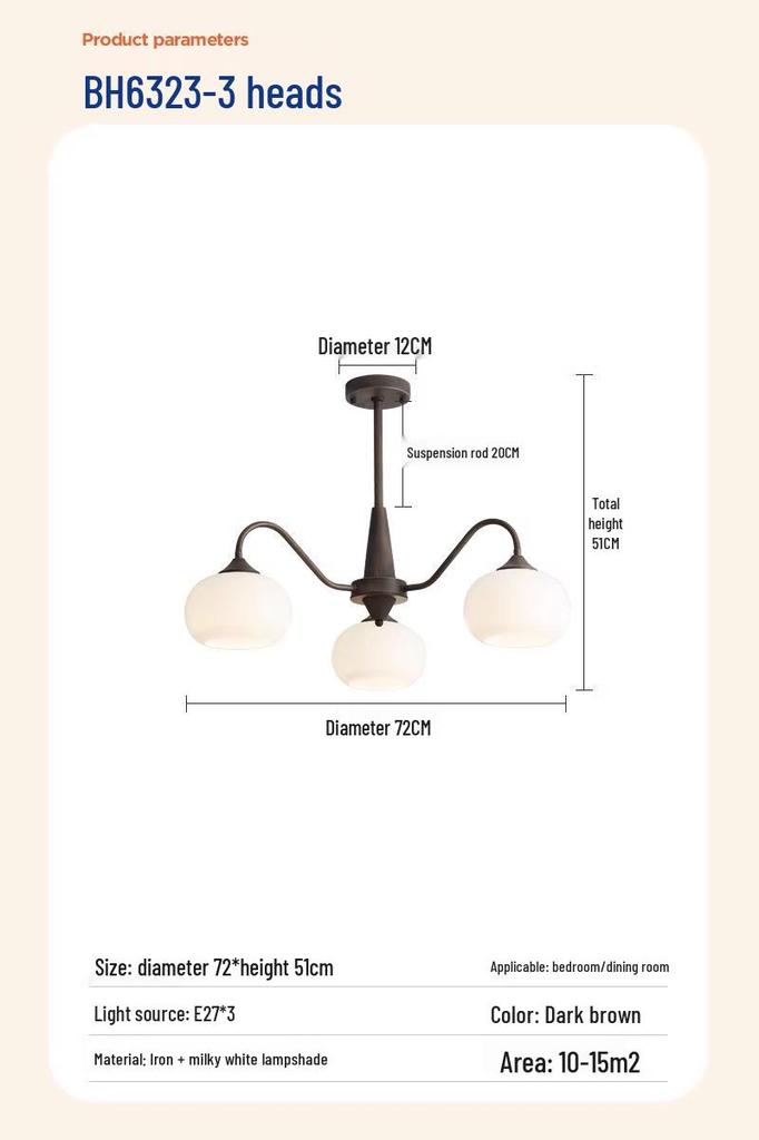2026 Modern Retro Vintage Style Chandelier - High-End Design for Living Room, Dining Room, or Bedroom