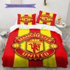 Man Utd Sängkläder Täcke Set Örngott Kuddfodral Heminredning Födelsedagspresent (1 * påslakan + 2 * örngott, utan kärna)
