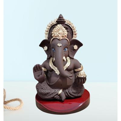 Die Göttliche Aura der Ganesha-Idol auf MDF-Basis für Armaturenbrett, Schreibtisch und festliche Geschenke