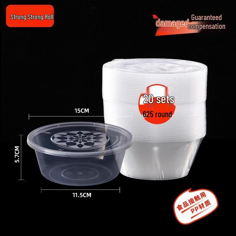 JIN WUYUAN Disposable Plastic Food Containers with Lids