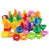 Screw Shape Screw Building Blocks Educational Nut Shape Toys Plastic Insert Blocks  Kids Gift