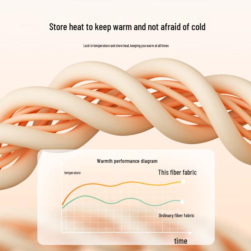 Warme Ingwer-Wollseide Thermounterhose für Herren