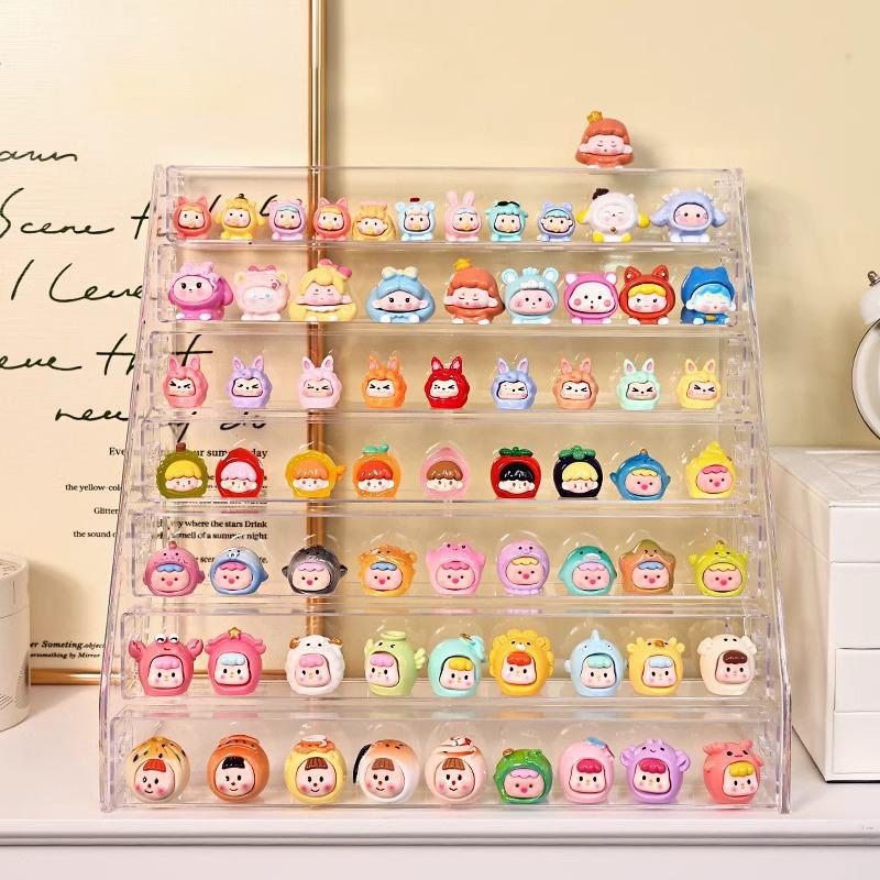 Small Ornament Display Box Fruit And Vegetable Naughty Bag Mini Blind Box Rack Storage Transparent Display Rack
