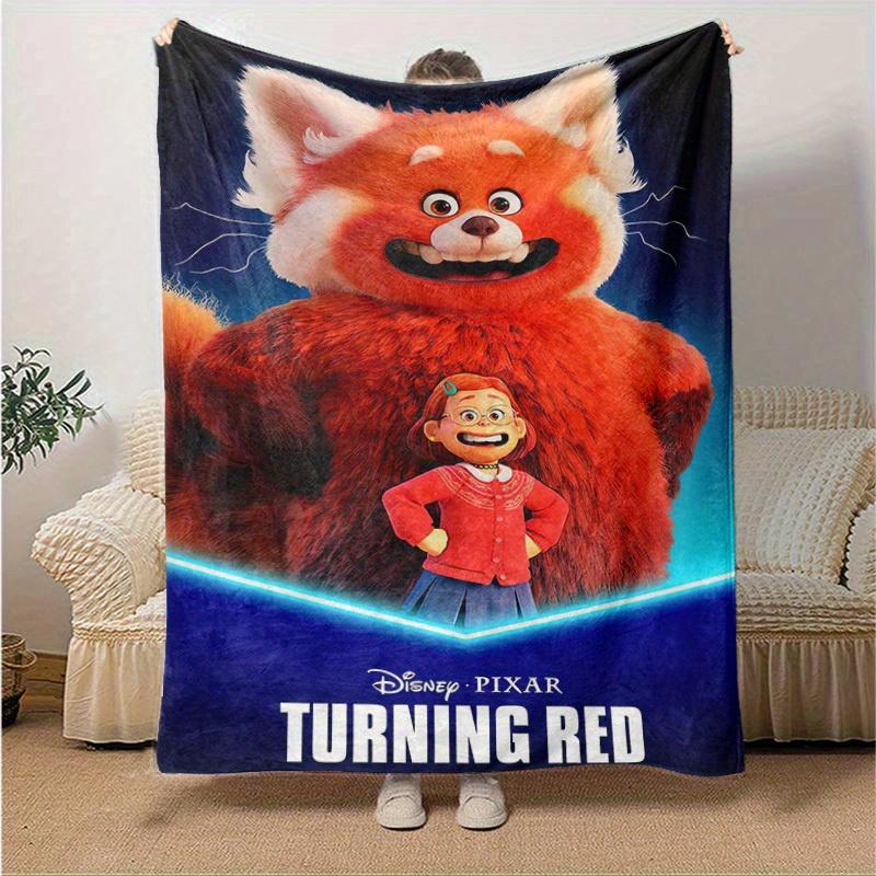 

1pc, Disney Turning Red Red Panda with Girl Perfect for Home Decor, Couch Blanket, Outdoor Blanket, Gift, Flannel Throw 130x150cm