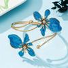 Enamel Glaze Flower Bracelet Floral Armband Elegant Open Arm Bangle  Girls