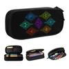 Custom Korean Genshin Impact Pencil Cases for Girls Boys Elements of World Large Storage Pen Box Bag Stationery