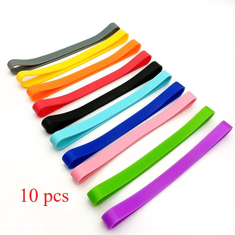 12 Pcs Silicone Beach Towel Clips, Stretchable for Beach Chair Colorful Towel Bands for Pool Swim Vacation Beach Accessories