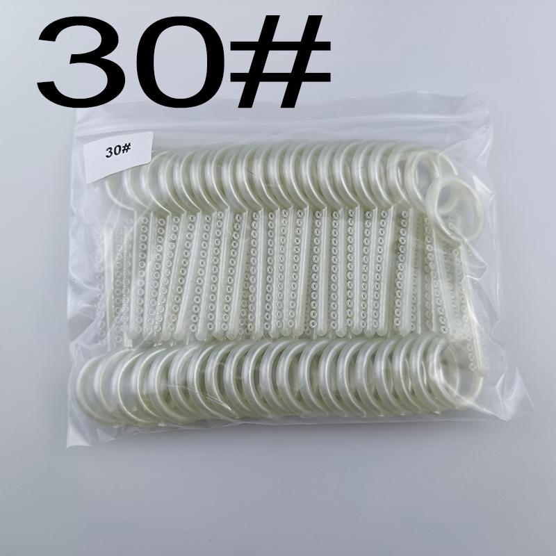 1 sáček zubních elastických ligací, ortodontických elastomerových gumiček, barevných O-kroužků