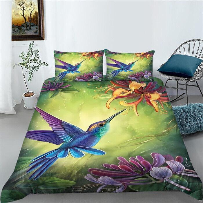 3D Printed Animal Bedding Set King Queen Bed Down Duvet Cover Pillowcase 2/3pc Quick Drying Bed Cover Luxury Cover Home Textile