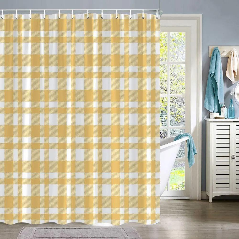 Vintage Abstrakte Geometrische Linien Badezimmervorhang Aztec Duschvorhang Bohemian Heim Badezimmer Dekor Polyester Duschvorhänge