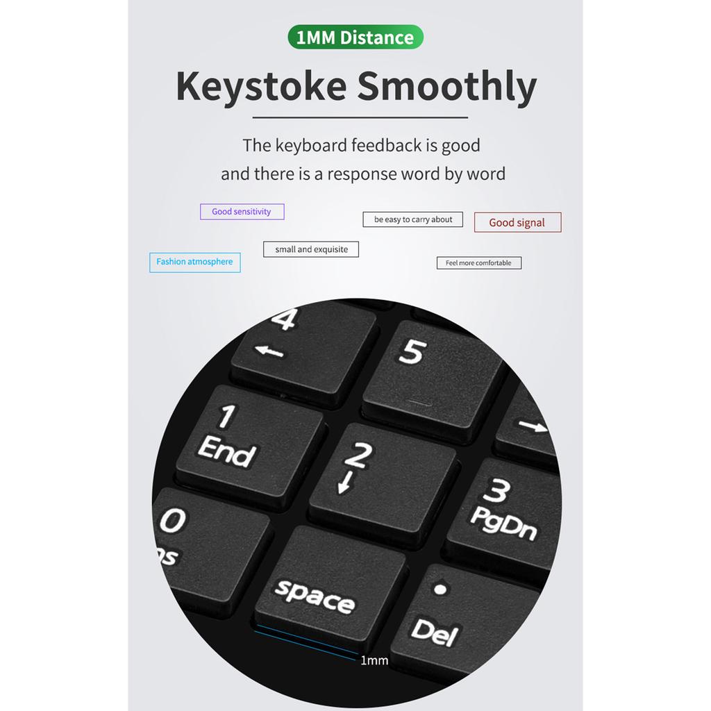 Small-Size USB Wired Numeric Keypad Numpad 23 Keys Mini Accounting Keyboard