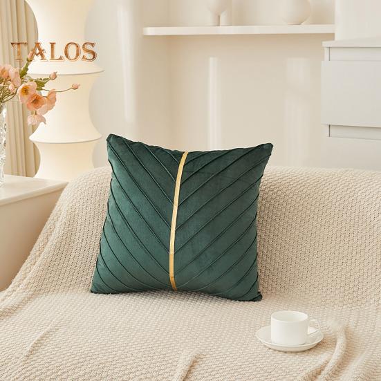 Couch Überwurf Kissenbezug 18x18 Zoll Dekorative Kissenhülle Einfarbiger Kissenbezug mit Verdecktem Reißverschluss für Sofa Bett Wohnzimmer Heimdeko