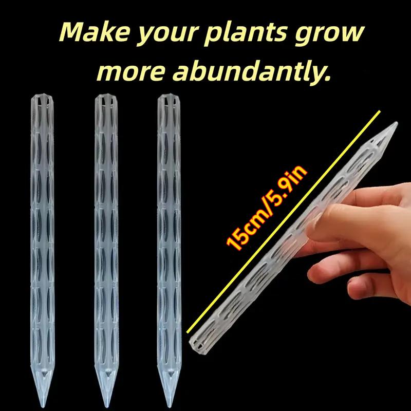 10pcs Transparent Plastic Soil Air Circulation Tubes Lightweight Durable Plant Root Ventilation Tubes For Prevent Root Rot