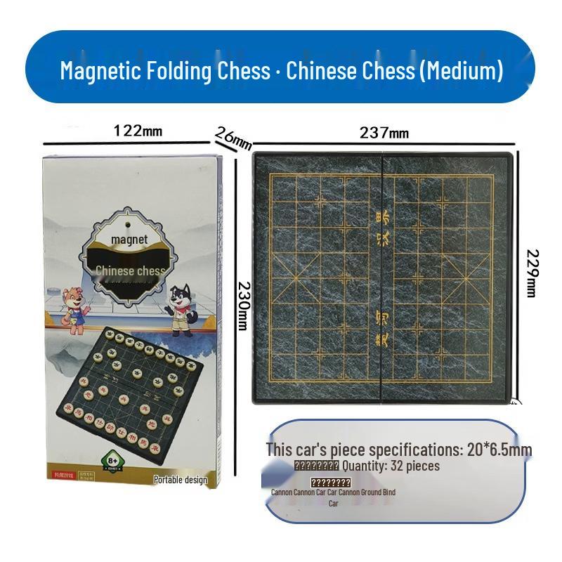 Mussels Magnetic Multi-Game Chess & Board Set